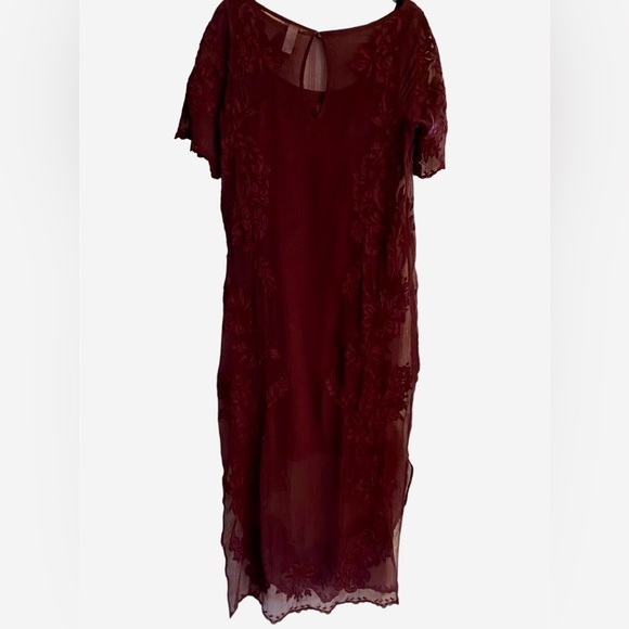 Sundance The Divine Ms. Brooks Sheer Embroidered Maxi Dress - Picture 4 of 6